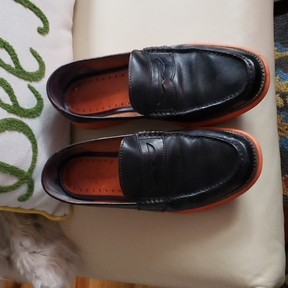 Cole Haan lunargrand black penny loafers 9M